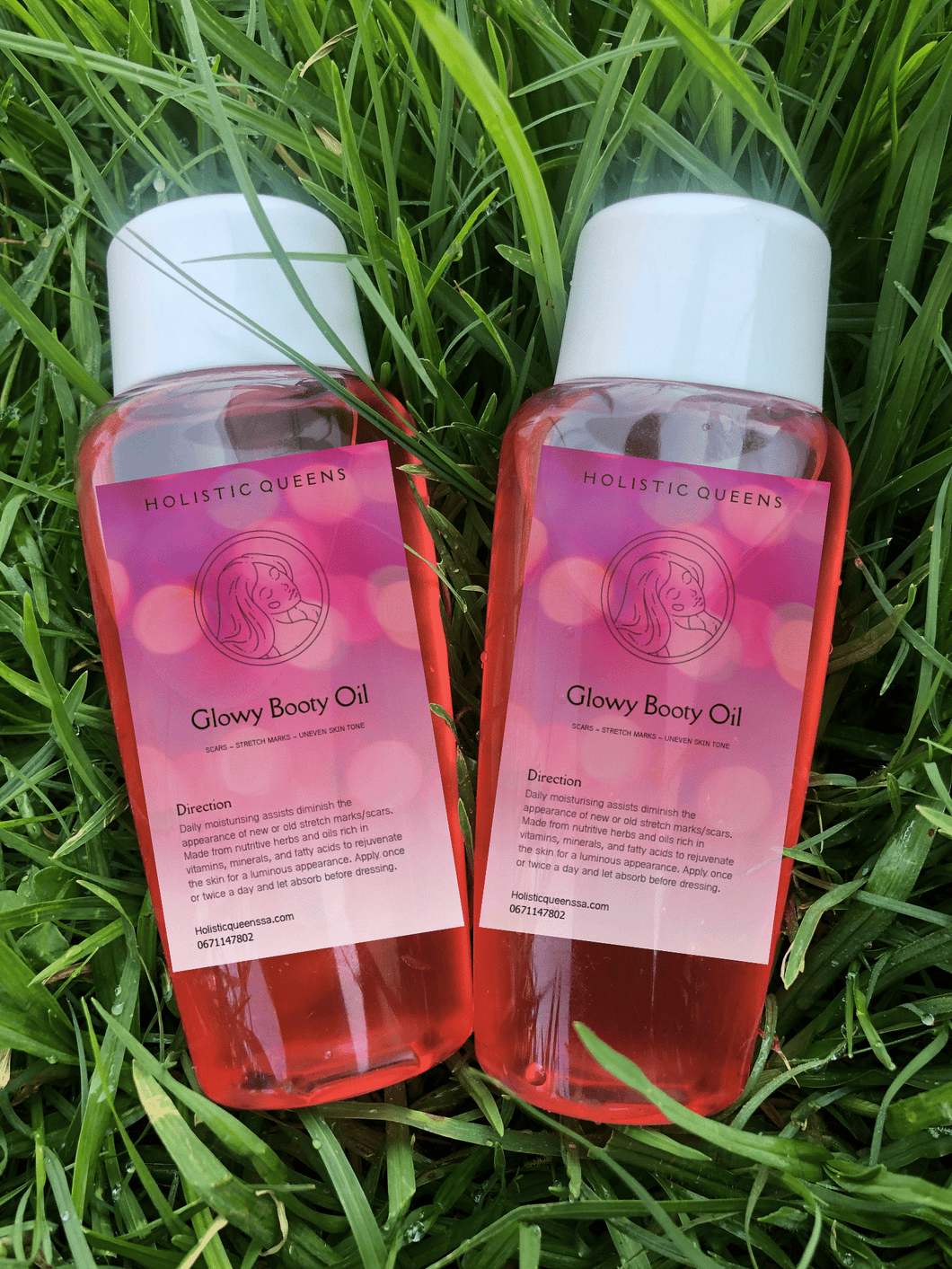 Glowy booty oil